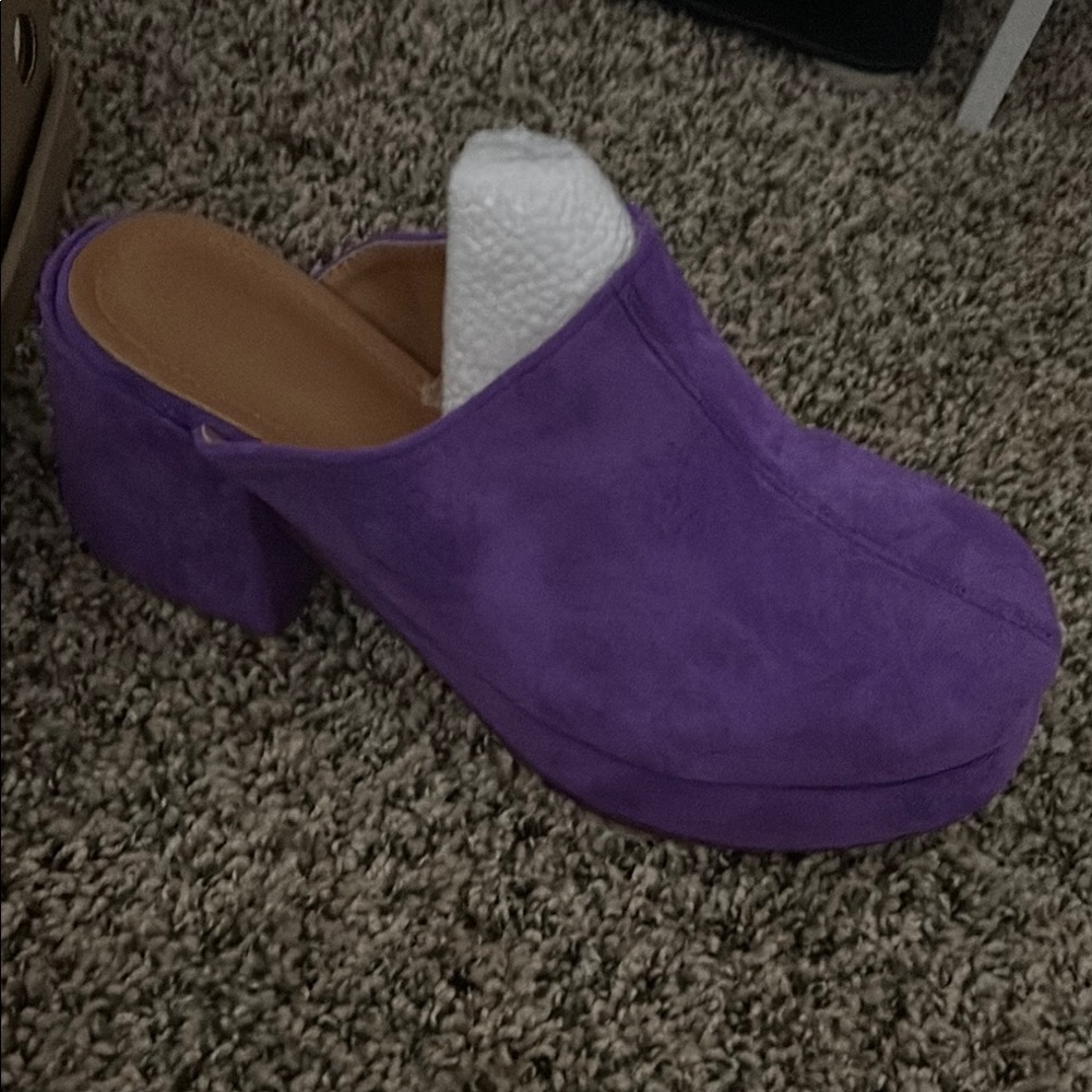 Purple Women's Platform Clogs